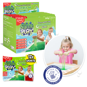 ZIMPLI SLIME PLAY - 20G - FOIL BAG - MIXED COLOURS - RED & GREEN - 12 COUNT CDU (RRP £1.00)