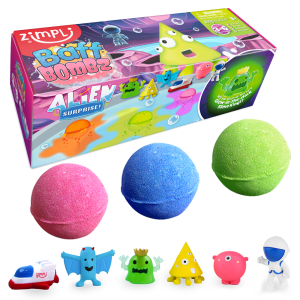 ZIMPLI BATH BOMB SURPRISE - 3 PACK - ALIEN - 15 COUNT CASE (RRP £9.99)