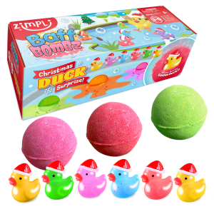 ZIMPLI BATH BOMB SURPRISE – 3 PACK – CHRISTMAS DUCKS – 15 COUNT CASE (RRP £9.99)