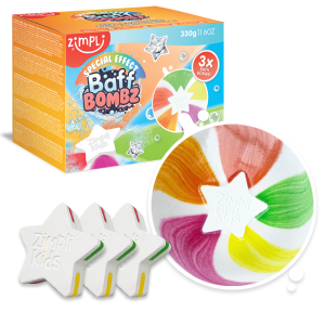 ZIMPLI STAR SPECIAL EFFECT BAFF BOMBZ - 3 BATH PACK - 8 COUNT INNER (RRP £9.99)