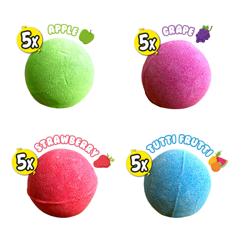 ZIMPLI BAFF BOMBZ ROUND - 20 BATH VALUE PACK - 4 COUNT CASE (RRP £13.99) - Image 3