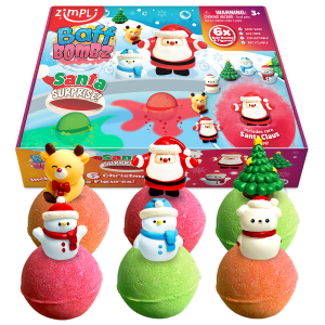 ZIMPLI CHRISTMAS BAFF BOMBZ – SANTA SURPRISE! – 6 PACK - 12 COUNT CASE (RRP £14.99)
