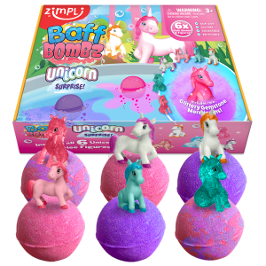 ZIMPLI BAFF BOMBZ – UNICORN SURPRISE! – 6 PACK - 12 COUNT CASE (RRP £14.99)