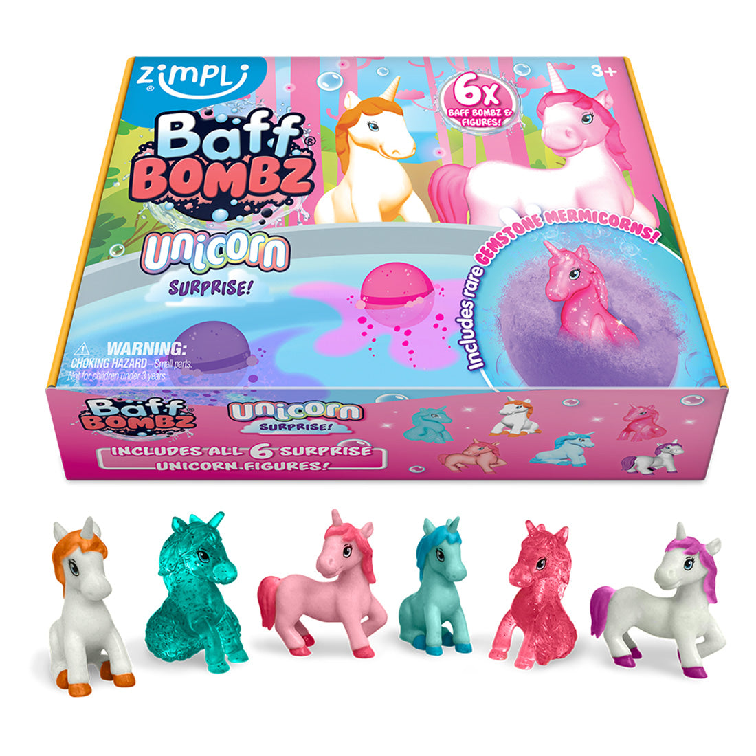 ZIMPLI BAFF BOMBZ – UNICORN SURPRISE! – 6 PACK - 12 COUNT CASE (RRP £14.99) - Image 8