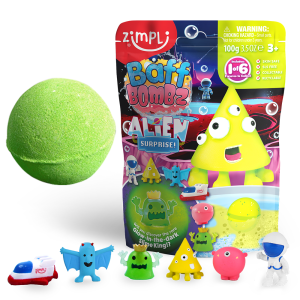 ZIMPLI BAFF BOMBZ – ALIEN SURPRISE! – 24 COUNT CASE (RRP £4.99)