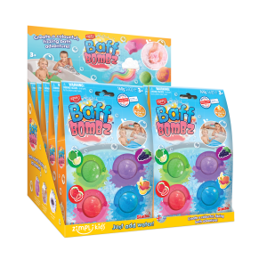 ZIMPLI BAFF BOMBZ ROUND - 4 BATH PACK - 8 COUNT CDU (RRP £4.99)