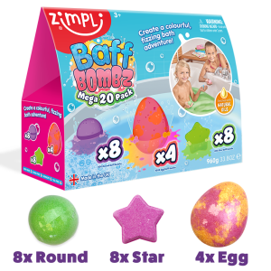 ZIMPLI MEGA BAFF BOMBZ PACK - 4 COUNT CASE (RRP £14.99)