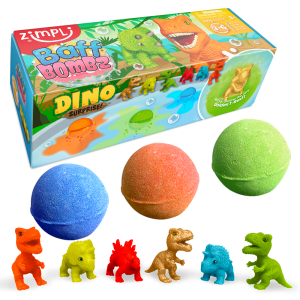 ZIMPLI BATH BOMB SURPRISE - 3 PACK - DINO - 15 COUNT CASE (RRP £9.99)