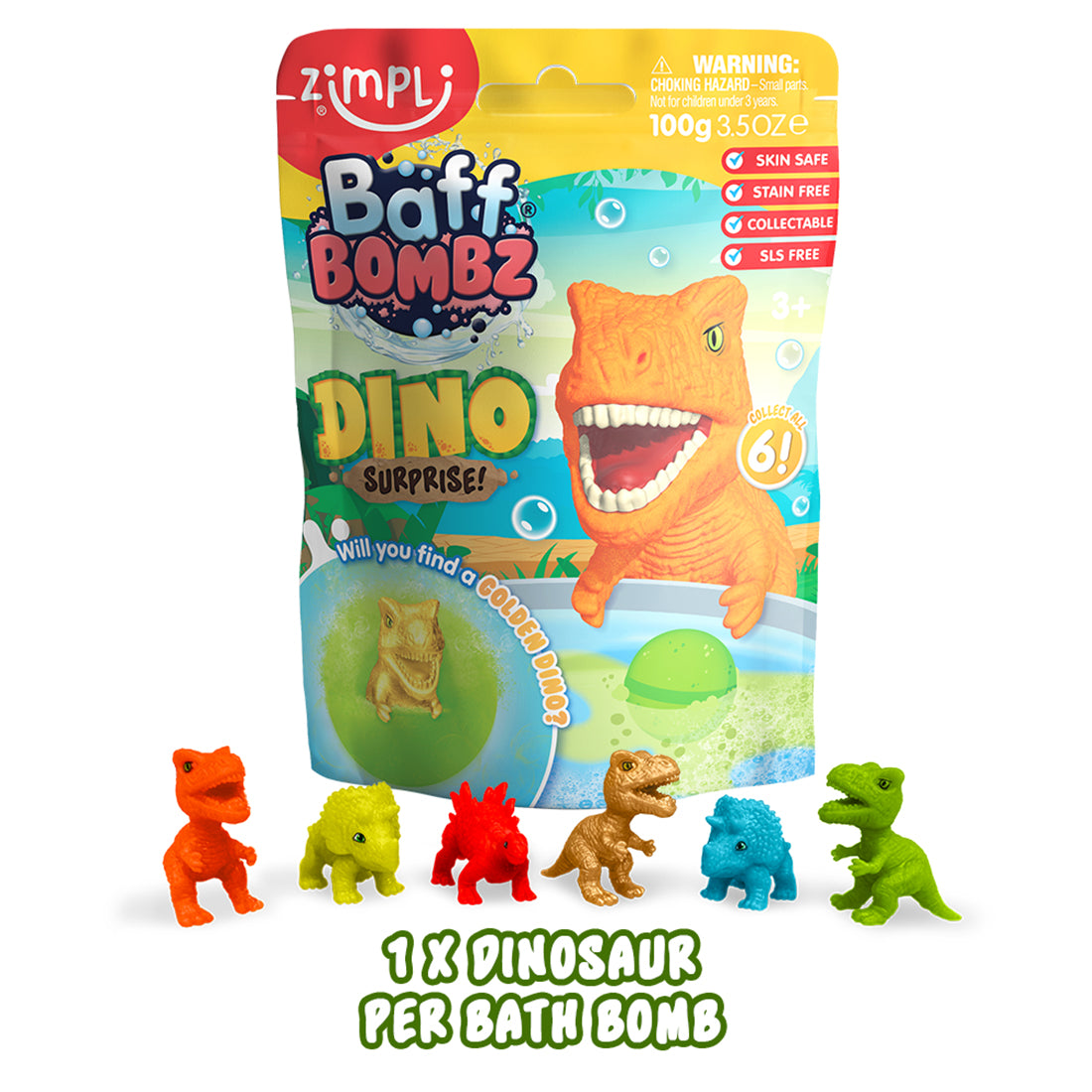 ZIMPLI BAFF BOMBZ – DINO SURPRISE! – 24 COUNT CASE (RRP £4.99) - Image 5