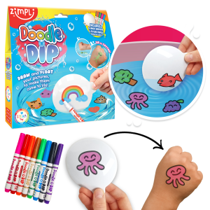 ZIMPLI DOODLE N DIP - ARTS & CRAFTS SET - 9 COUNT CASE (RRP £9.99)