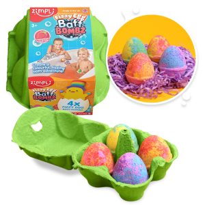 ZIMPLI FIZZY EGG BAFF BOMBZ - 4 PACK - 18 COUNT CASE (RRP £5.99)