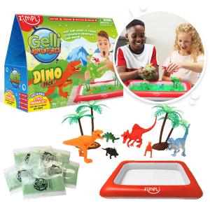 ZIMPLI GELLI ADVENTURES - DINOSAUR PACK - 4 COUNT CASE (RRP £14.99)