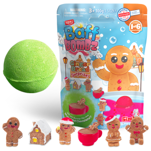 ZIMPLI CHRISTMAS BAFF BOMBZ – GINGERBREAD SURPRISE! – 24 COUNT CASE (RRP £4.99)