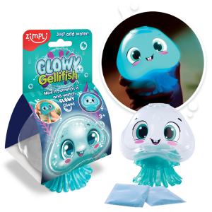 ZIMPLI GLOWY GELLIFISH - GLOW IN THE DARK - 8 COUNT INNER (RRP £7.99)