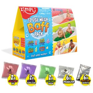 ZIMPLI MEGA BAFF PACK - 12 USE PACK - 4 COUNT CASE (RRP £14.99)
