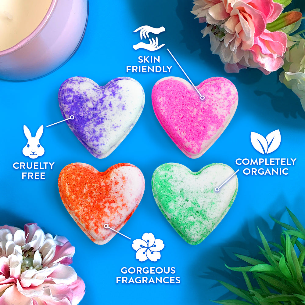 ZIMPLI GIFTS - 4 X 100g HEART BAFF BOMB PACK - 18 COUNT CASE (RRP £7.99) - Image 2