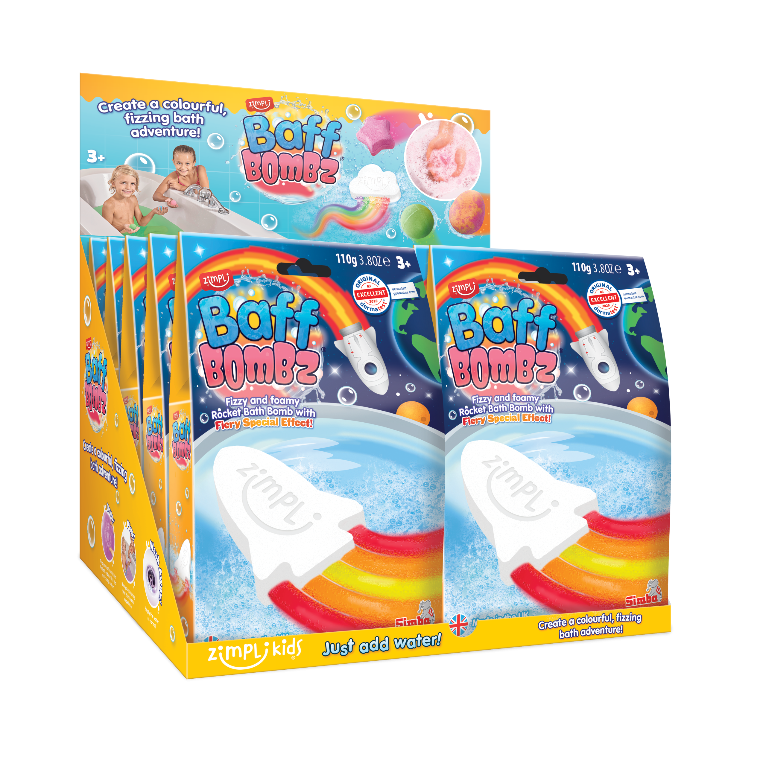 ZIMPLI ROCKET FLAME SPECIAL EFFECT BAFF BOMBZ - 1 USE - 12 COUNT CDU (RRP £3.99)