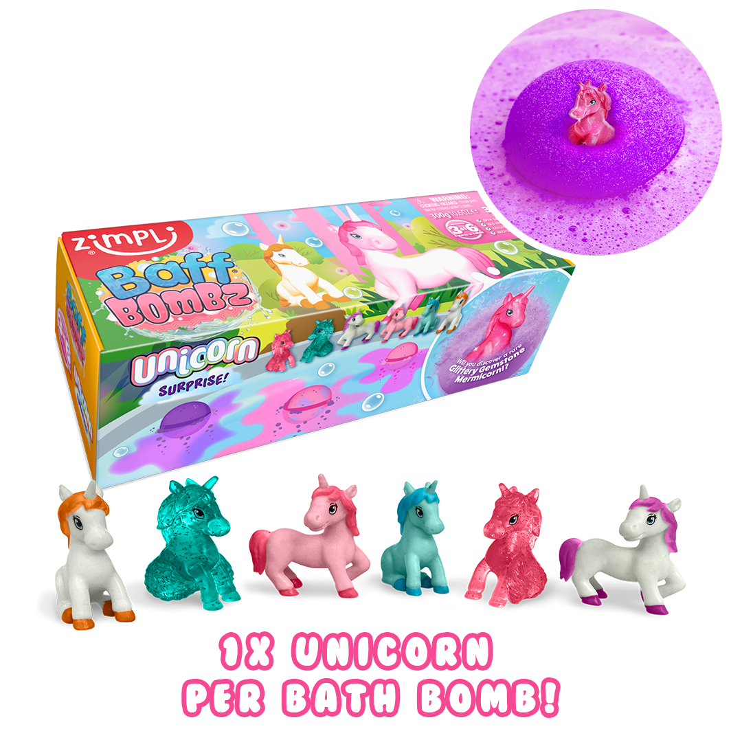ZIMPLI BATH BOMB SURPRISE – 3 PACK – UNICORN – 15 COUNT CASE (RRP £9.99) - Image 7