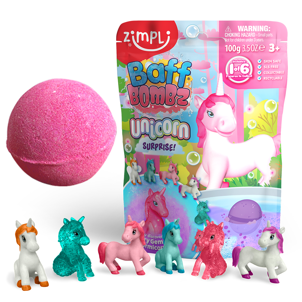 ZIMPLI BAFF BOMBZ - UNICORN SURPRISE! - 24 COUNT CASE (RRP £4.99) - Image 2