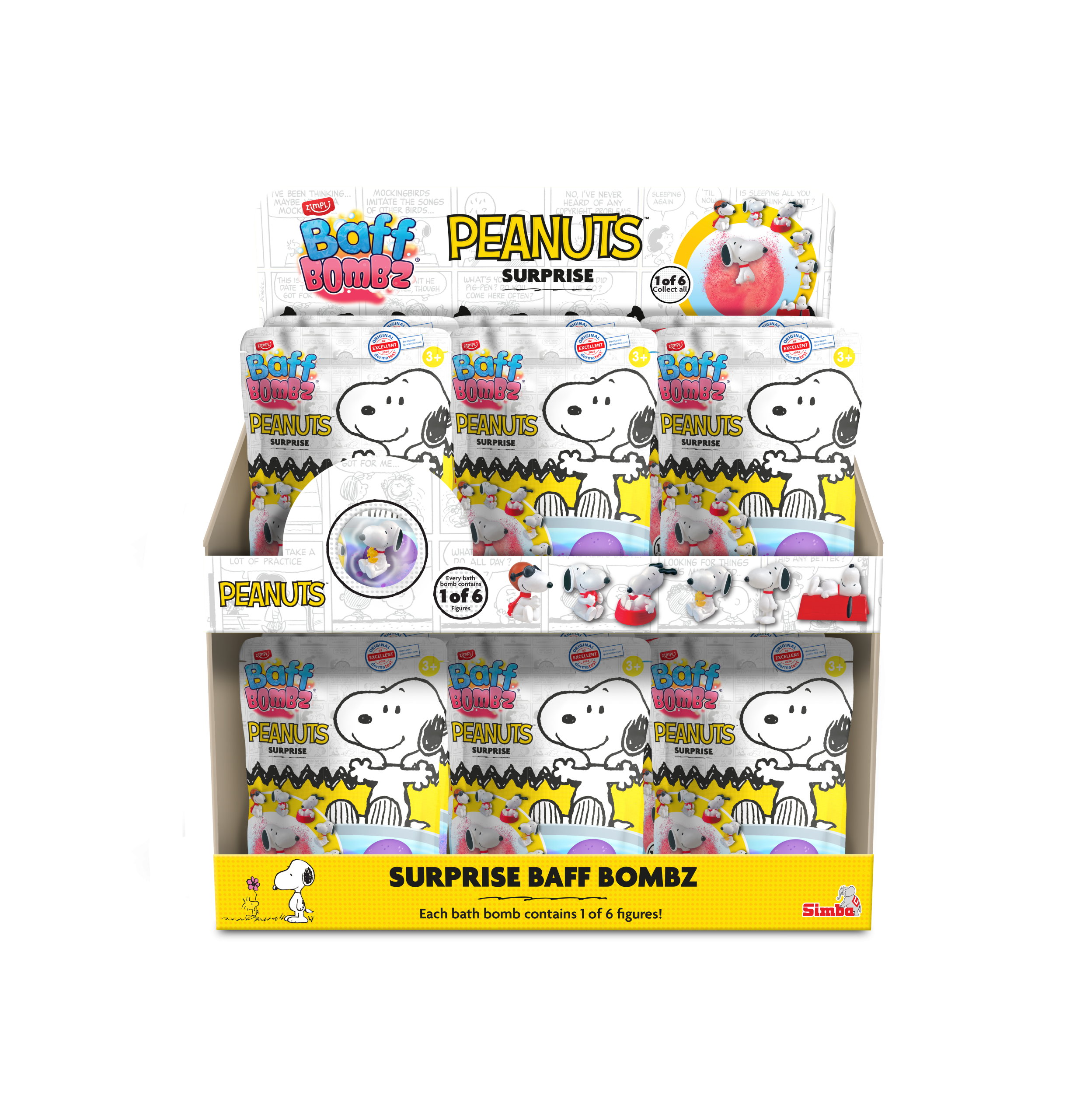 ZIMPLI BAFF BOMBZ – PEANUTS SURPRISE! – 24 COUNT CDU (RRP £5.99)