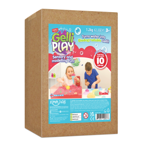 ZIMPLI GELLI PLAY - SENSORY & MODELLING FUN - RED - 1.2KG - 6 COUNT OUTER (RRP £19.99)