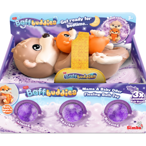 ZIMPLI BAFF BUDDIES - OTTER FLOATING BATH TOY WITH BAFF BOMBZ - 12 COUNT CASE (RRP £14.99)