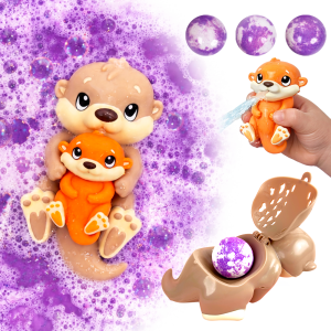 ZIMPLI BAFF BUDDIES - OTTER FLOATING BATH TOY WITH BAFF BOMBZ - 12 COUNT CASE (RRP £14.99)