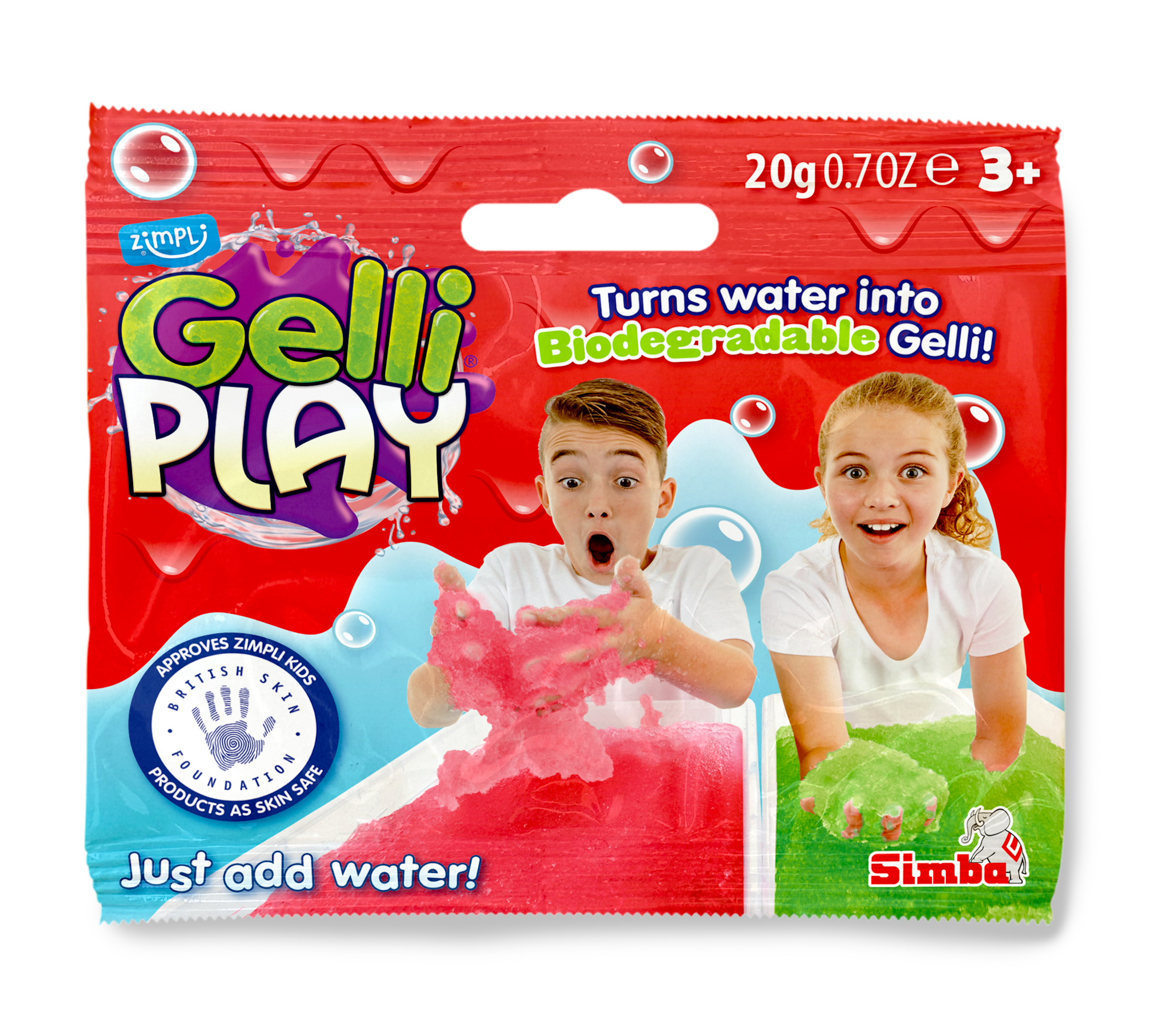 GELLI PLAY FOIL BAGS - 20G CLIP STRIP 12 COUNT INNER WITH CLIP STRIP (RRP £1.00)