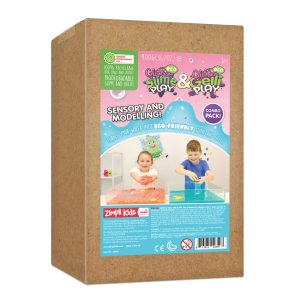 GLITTER GELLI & SLIME PLAY COMBO PACK - SENSORY & MODELLING FUN - MIXED COLOURS (PURPLE, ORANGE, PINK & AQUA) - 900G 6 COUNT CASE (RRP £19.99)