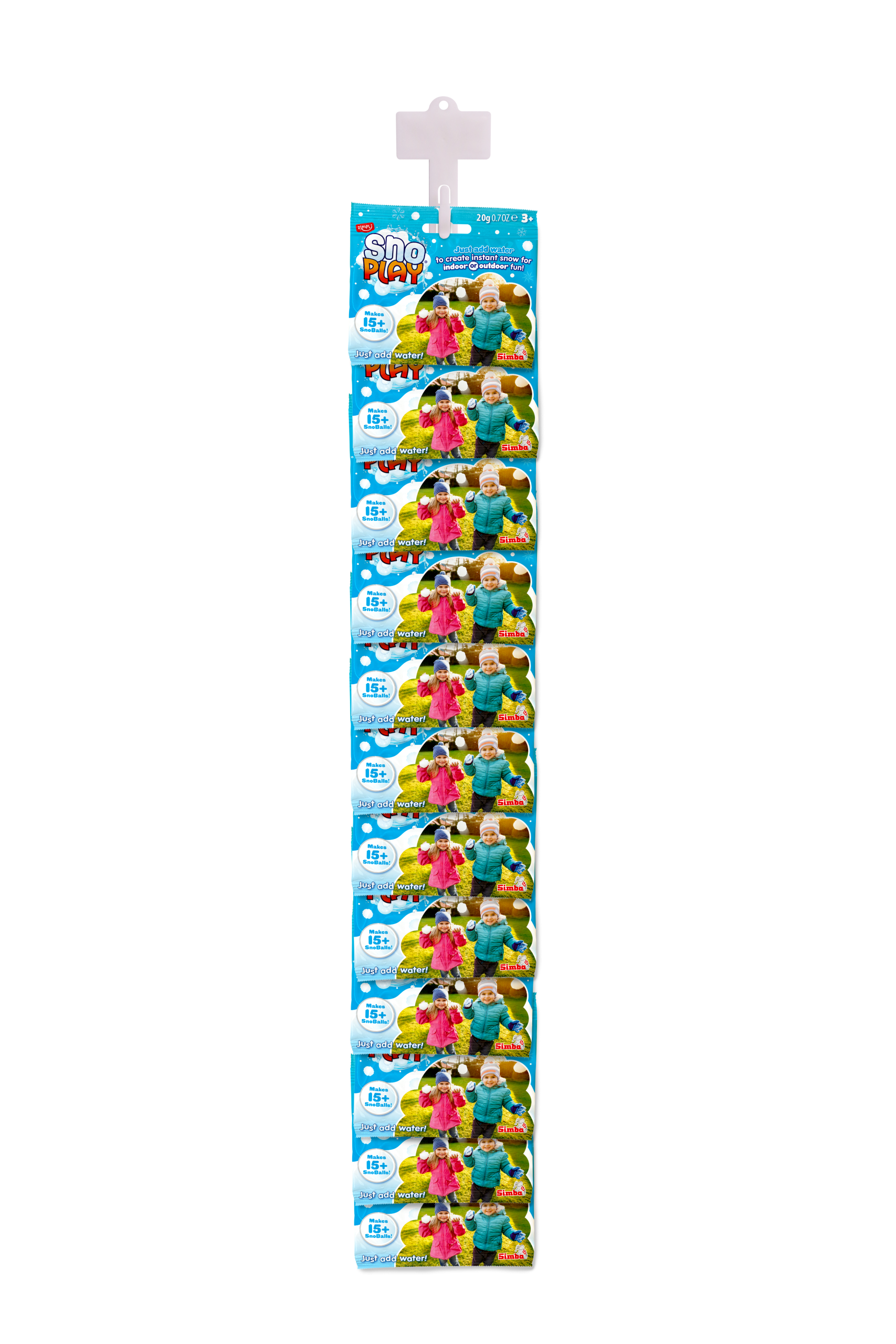 SNO PLAY FOIL BAGS - 20G CLIP STRIP 12 COUNT INNER WITH CLIP STRIP (RRP £1.00) - Image 2