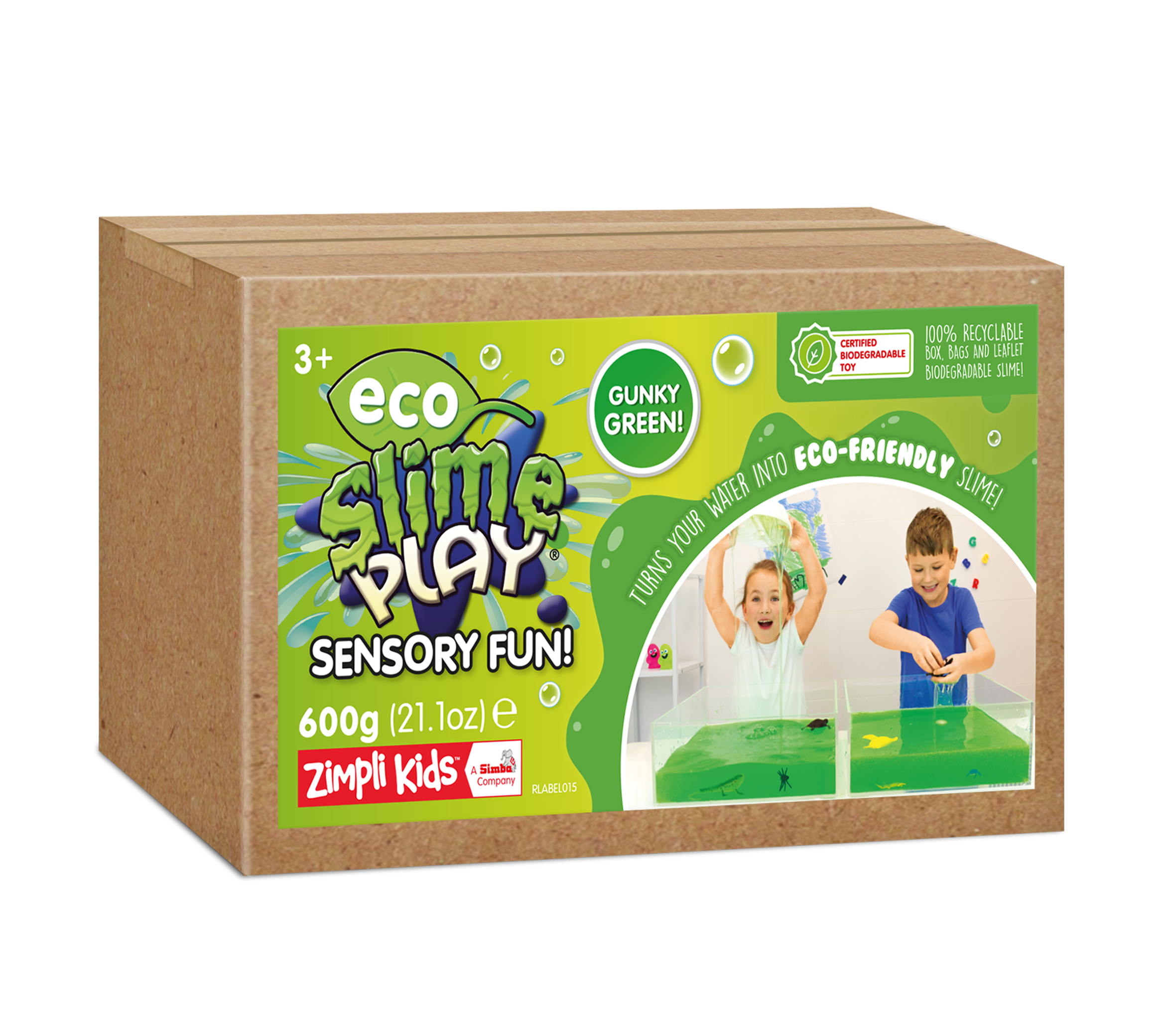 SLIME PLAY - SENSORY FUN - 600G - GUNKY GREEN 12 COUNT CASE (RRP £19.99)