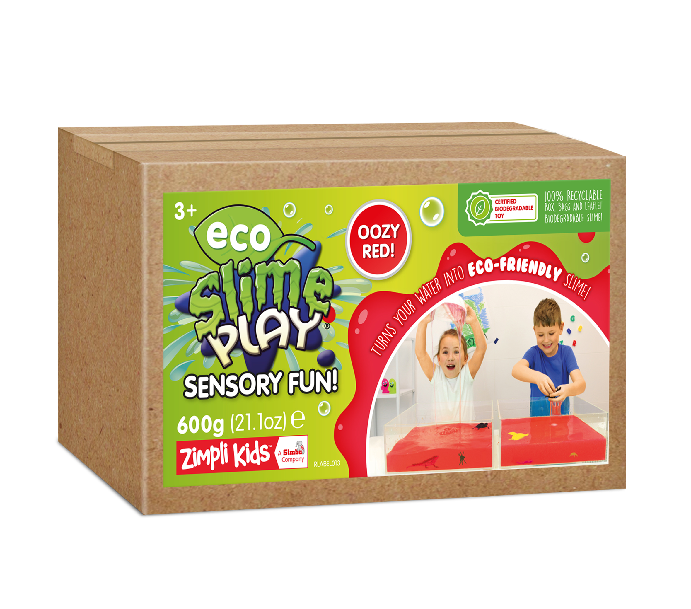 SLIME PLAY - SENSORY FUN - 600G - OOZY RED 12 COUNT CASE (RRP £19.99)