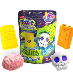 ZIMPLI TOXIC TUBZ - SLIMY BAFF BOMBZ - 120g - 24 COUNT CASE (RRP £4.99)