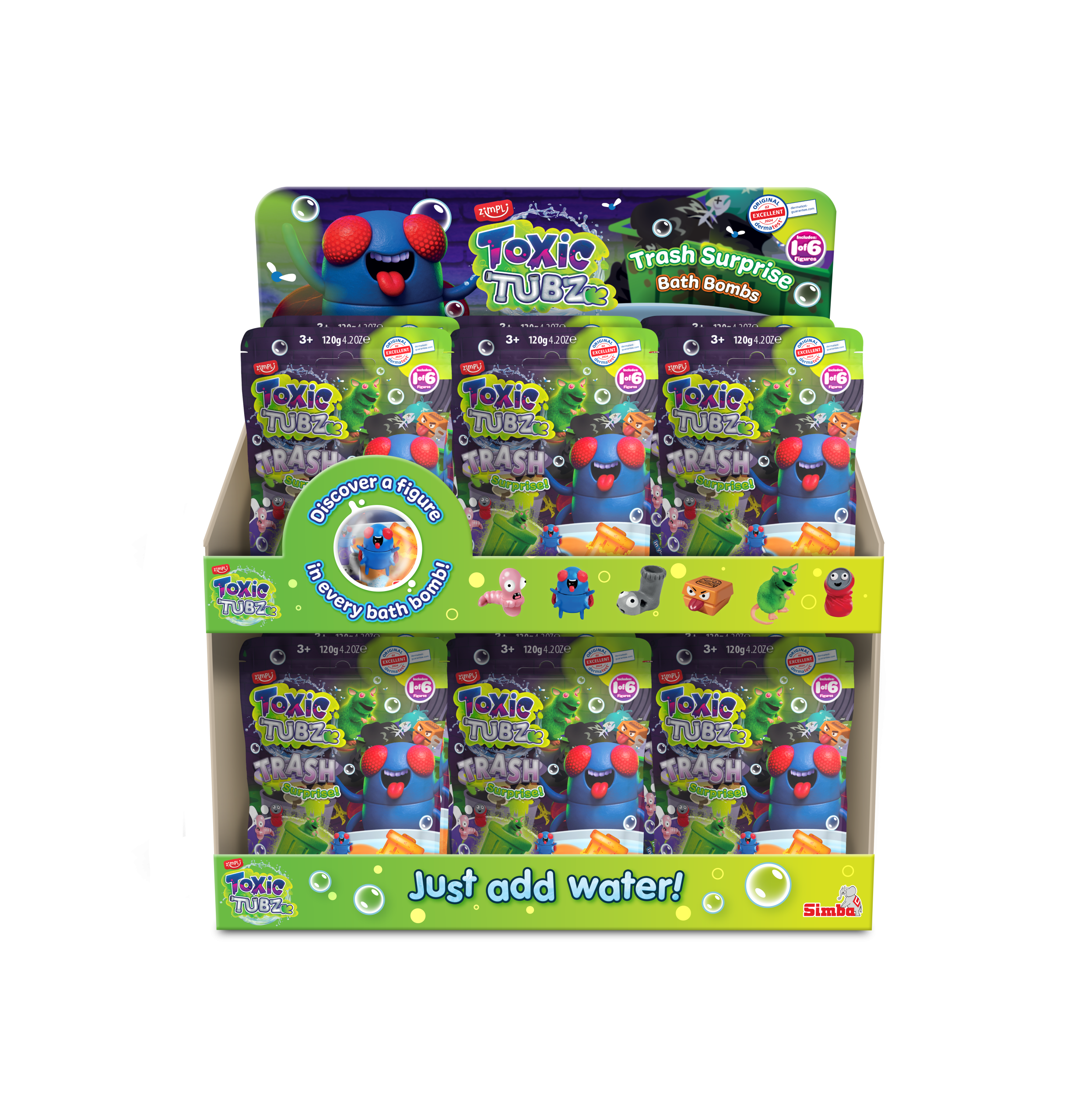 TOXIC TUBZ - BAFF BOMBZ TRASH SURPRISE 24 COUNT CDU (RRP £4.99) - Image 2